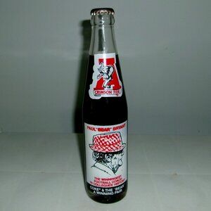 Vintage 1979 Alabama Bear Bryant Unopened Coke Bottle